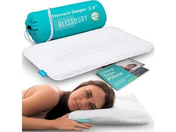 Veiling - BLISSBURY Maagslaapkussen - dun traagschuim - 2,6, Huis en Inrichting, Nieuw