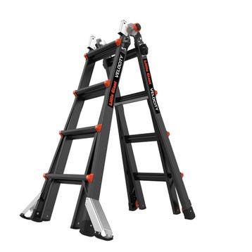 Little Giant Multifunctionele ladder 4×4 velocity black pro, Nieuw, Ophalen of Verzenden, Ladder, Opvouwbaar of Inschuifbaar