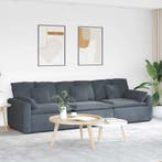 vidaXL Modulaire bank met kussens donkergrijs, Huis en Inrichting, Zetels | Voetbanken en poefs, Verzenden, Nieuw