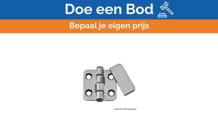 Bieden: Osculati Stainless Steel Cover Plate for Hinge - 38, Sports nautiques & Bateaux, Accessoires navigation, Enlèvement ou Envoi