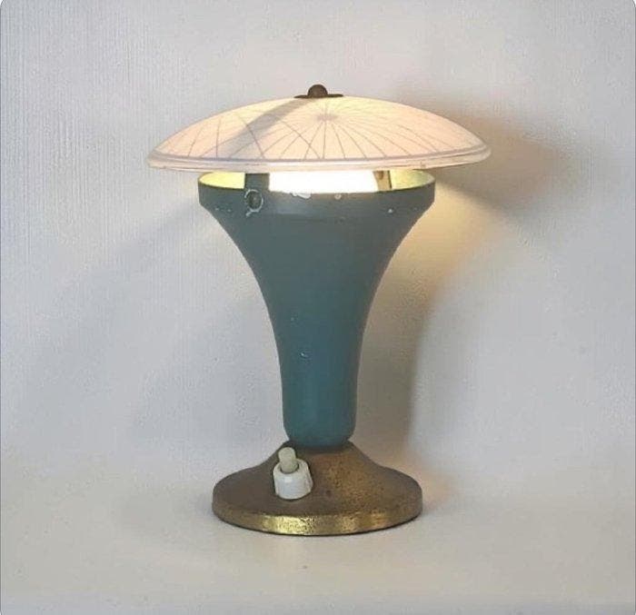 Lampe - Style Art Déco - Design Italien - Bakélite, Laiton,, Antiquités & Art, Art | Objets design