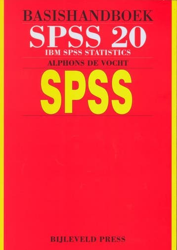 Basishandboek SPSS 20 9789055482238 Alphons de Vocht, Verzenden, Gelezen, Alphons de Vocht