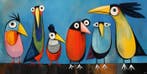 Felix van Horst - Fanciful Flock (XXL), Antiek en Kunst