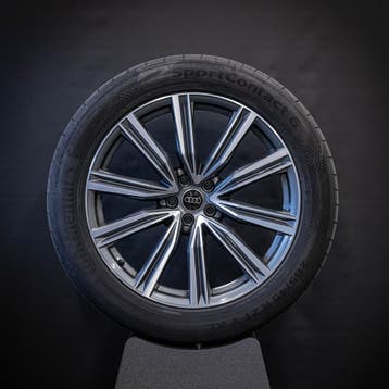 21 inch velgen Audi Q8 Zomerbanden 285/45/21   Origineel, Gebruikt, 285 mm, Banden en Velgen, Personenwagen