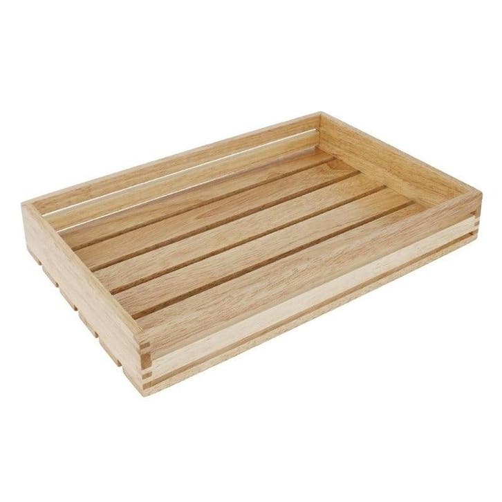 Lage houten serveerkrat | 350x230x50(h)mm Olympia, Zakelijke goederen, Horeca | Keukenapparatuur, Nieuw in verpakking, Verzenden