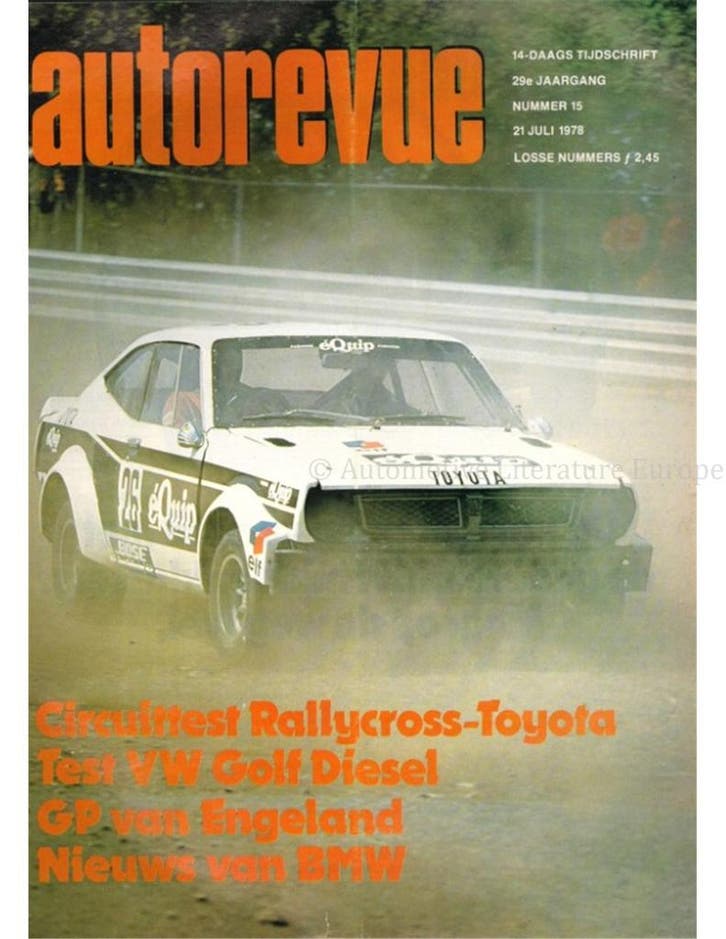 1978 AUTO REVUE MAGAZINE 15 NEDERLANDS, Livres, Autos | Brochures & Magazines, Enlèvement ou Envoi