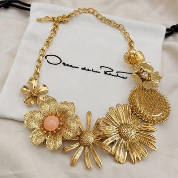 Oscar De La Renta - Metaal, Verguld - Halsketting - Gouden, Nieuw