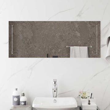 vidaXL LED Badkamerspiegel Doorzichtig 100 x 40 cm gehard, Verzenden