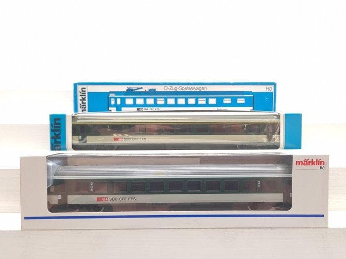 Märklin H0 - 4215/4216/4217 - Modeltrein personenwagen (3) -, Hobby & Loisirs créatifs, Trains miniatures | HO