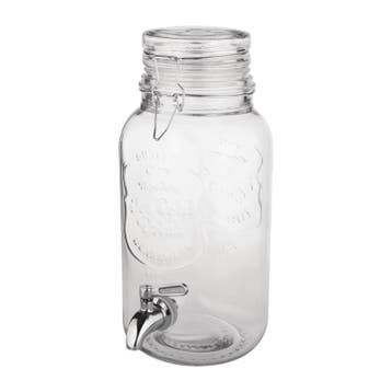 Drankendispenser | Glas | 3.6L | Klemdeksel |, Verzenden