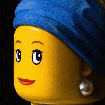 Lego Merchandise - Girl with a pearl earring Lego Style, Nieuw