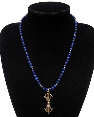 Lapis lazuli - Dorje / Vajra - Tibetaanse Diamantscepter -, Antiek en Kunst