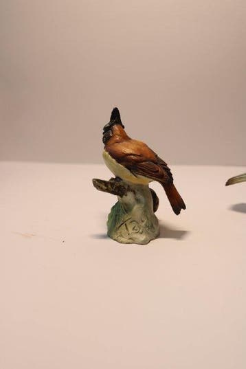 Tay Italy - Statuette, set van 4 vogels met kuifmezen - 8 cm