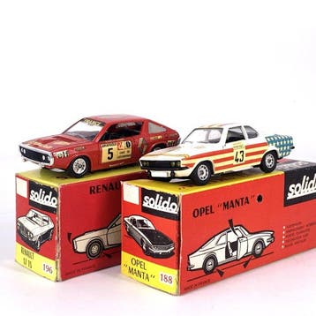 Solido 1:43 - Modelauto (2) - Lot of 2 Vintage Die-Cast