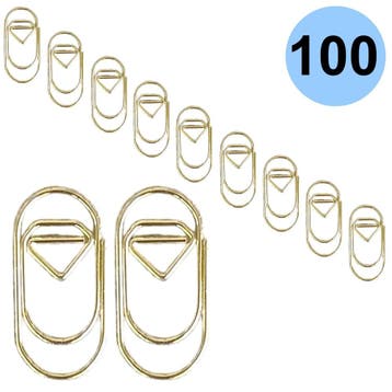 Fako Bijoux - 100x Mini Paperclip Diamant Goud -, Diversen, Cadeauverpakkingen, Verzenden, Nieuw