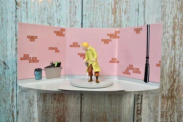 Beeldje - Diorama Moulinsart - Coffret scène Tintin boîte