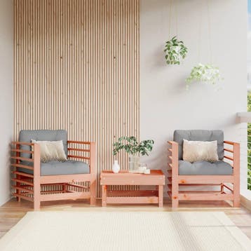 vidaXL Tuinstoelen 2 st massief douglashout, Verzenden, Nieuw