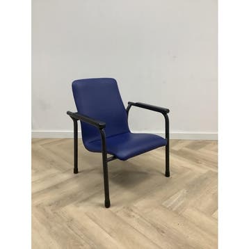 VDS zorgstoel, Blauw -  zwart, Gebruikt, Zwart, Eén