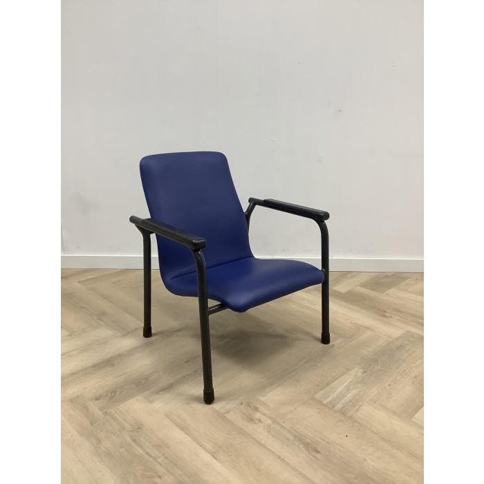 VDS zorgstoel, Blauw -  zwart, Huis en Inrichting, Stoelen, Zwart, Gebruikt, Eén
