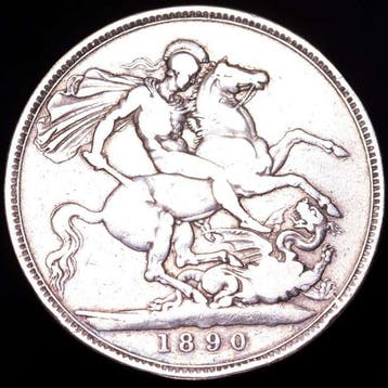 Verenigd Koninkrijk. Victoria. Crown 1890 2nd. portrait