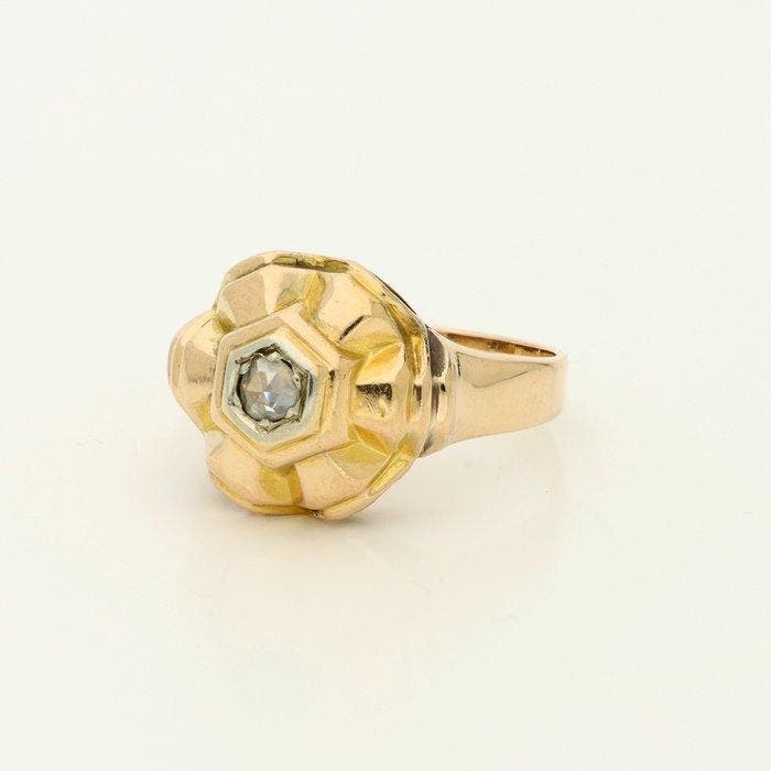 Bague - 18 carats Or jaune - Diamant, Bijoux, Sacs & Beauté, Bagues