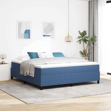 vidaXL Platformbedframe Blauw 180 x 200 cm Corduroy stof, Verzenden, Nieuw
