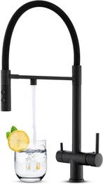 Messing RVS Mengkraan met Filter | Retour Deal, Huis en Inrichting, Verzenden, Nieuw, Zwart