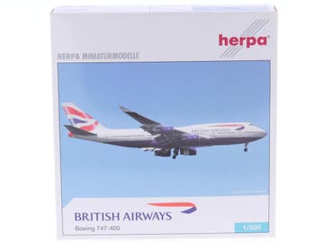 Schaal 1:500 Herpa 512497 British Airways Boeing 747-400..., Ophalen of Verzenden