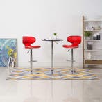 vidaXL Barstoelen 2 st kunstleer rood, Verzenden, Nieuw