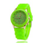 Jelly Horloge voor Dames - Kwarts Uurwerk Silicoon Bandje, Verzenden