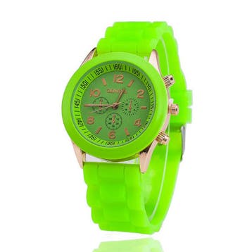 Jelly Horloge voor Dames - Kwarts Uurwerk Silicoon Bandje, Verzenden
