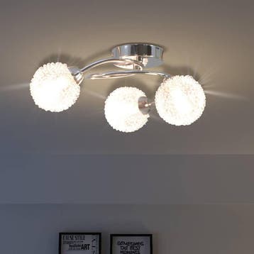vidaXL Plafondlamp met 3 LED-lampen G9 120 W, Maison & Meubles, Lampes | Plafonniers, Verzenden