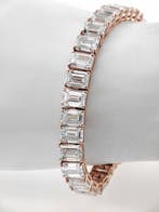 Armband - 14 karaat Roségoud - 26.93ct. tw. Diamant
