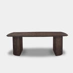 Tafel Deens Ovaal Eikenhout  Half Rond  200x100, Nieuw