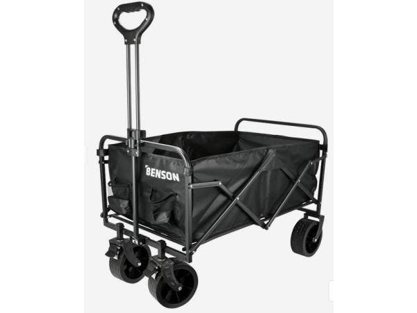 Veiling - Opvouwbare bolderkar 90l tot 100kg, Caravans en Kamperen, Bolderkarren