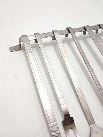 Gero Zilmeta - Étagère murale (8) - Acier inoxydable - Set