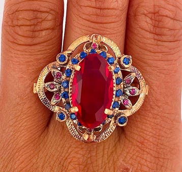 Sans prix de réserve - Bague - 9 carats Or rose, Argent, Handtassen en Accessoires, Ringen, Nieuw