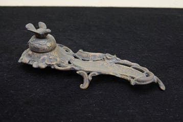 antiek bronzen inktstel - Inktpot - Messing