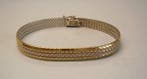 Zonder minimumprijs - Armband Zilver - Tweekleurige