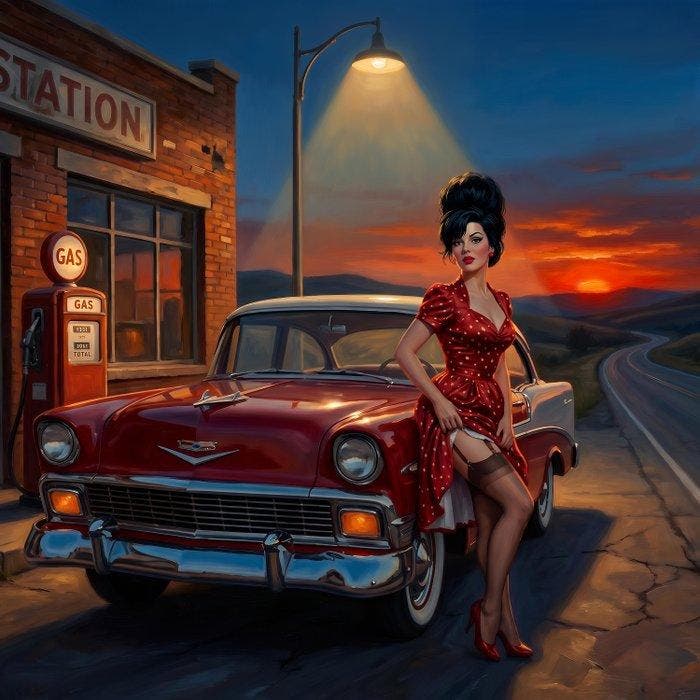 Le Yack - Octane & Lipstick - Hand signed, Antiquités & Art, Art | Peinture | Moderne
