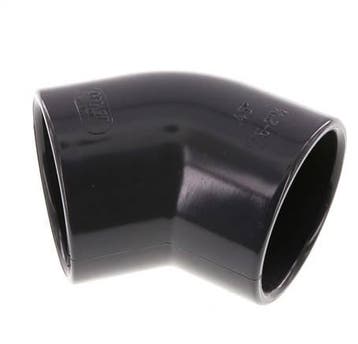 Raccord coudé PVC 45deg à douille 75x88mm, Verzenden