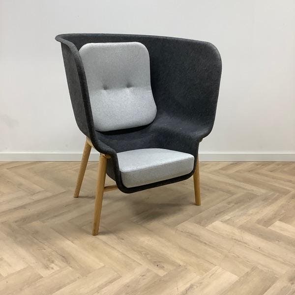 Design De Vorm Pod akoestische fauteuil, grijs - licht grijs, Maison & Meubles, Chaises