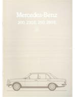 1981 MERCEDES BENZ E KLASSE SEDAN BROCHURE NEDERLANDS