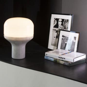 Martinelli Luce Delux Tafellamp Marmer Carrara, Verzenden