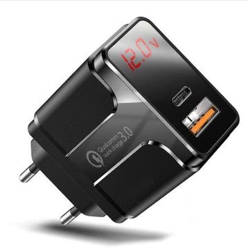 DrPhone HALO5 Qualcom 3.0 Quick Charge 18W Thuislader met PD, Verzenden