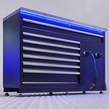Datona Premium werkbank met stroom en lucht - 136 cm - RVS, Doe-het-zelf en Bouw, Ophalen of Verzenden, Nieuw