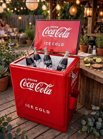 Kabinet - Staal - XL vriezer CocaCola