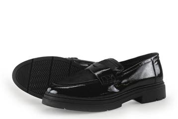 Manfield Loafers in maat 39 Zwart, Kleding | Dames, Verzenden, Zwart, Overige typen, Zo goed als nieuw