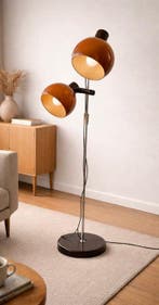 Staande lamp - acryl - Een vintage vloerlamp uit de jaren, Antiek en Kunst