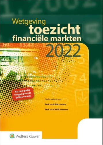 Wetgeving toezicht financiële markten 2022 9789013166996, Verzenden, Gelezen, E.P.M. Joosen